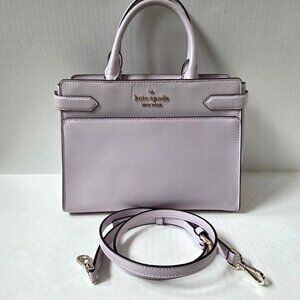 Kate Spade Purse Lilac Moon Purple Staci Medium Satchel Preppy Crossbody Bag
